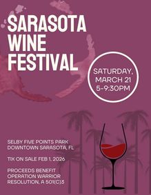 Sarasota Wine Festival show poster