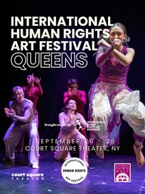 International Human Rights Art Festival show poster