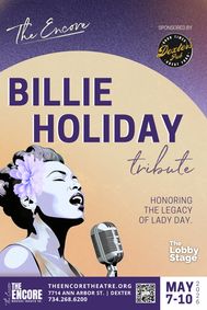 Tribute: BILLIE HOLIDAY show poster