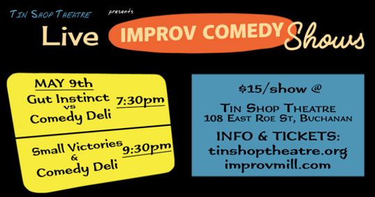 Improv Comedy @ The Tin Shop show poster