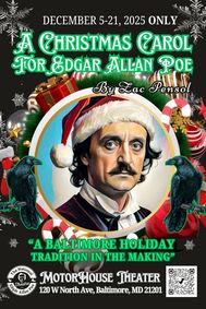 A Christmas Carol for Edgar Allan Poe show poster