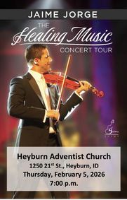 Jamie Jorge, violinist, free concert show poster