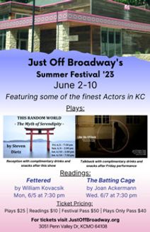 Just Off Broadway Theatre's Summer Festival
