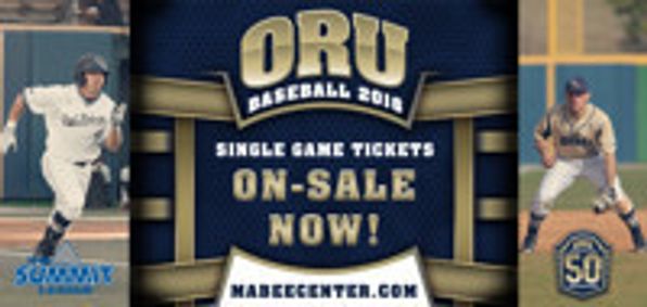 ORU Baseball vs North Dakota State show poster