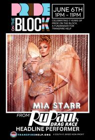 Pride on the Block 2026 Featuring Mia Starr | LGBTQ+ Fundraiser in West Palm Beach show poster