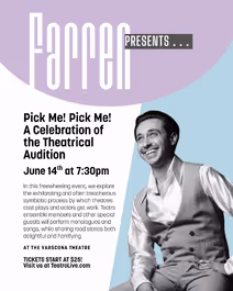 Teatro Live! Presents: Pick Me! Pick Me!; A Celebration of the Theatrical Audition