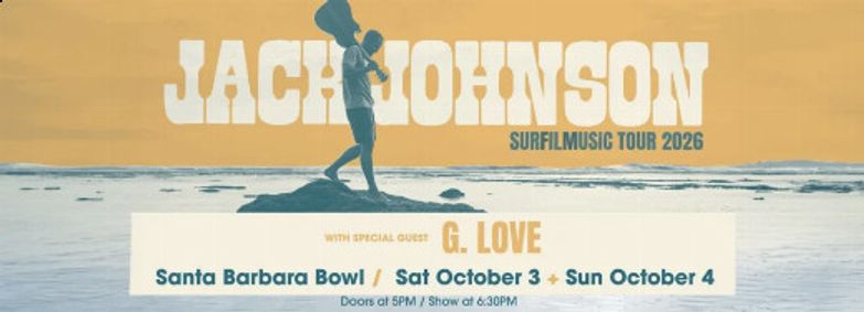 Jack Johnson show poster