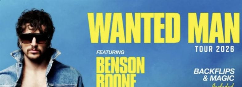 Benson Boone show poster