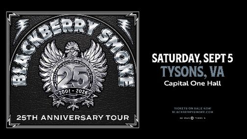 Blackberry Smoke: 25th Anniversary Tour 2026 show poster