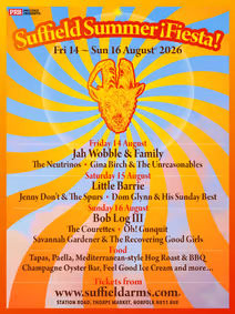 The Suffield Summer ¡Fiesta! - Norfolk On 14 Aug to 16 Aug 2026 show poster