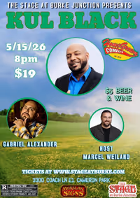 Home Grown Comedy, Stand Up Comedy Show at The Stage in Cameron Park- Friday 5/15/26 8pm show poster