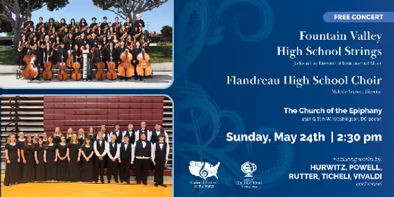 Fountain Valley High School Strings and Flandreau High School Choir Concert show poster