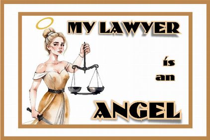 My Lawyer is an Angel – chasing the ambulance chasers off the road!  Jerry Mayer’s world premiere serious comedy  show poster
