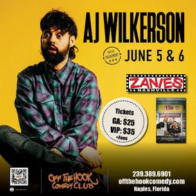 Comedian AJ Wilkerson Live In Naples, Florida! show poster