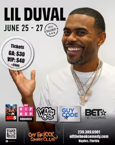 Comedian Lil Duval Live In Naples, Florida! show poster