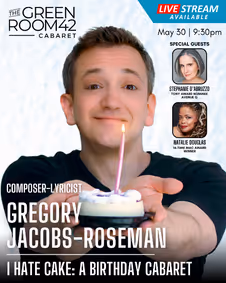 Gregory Jacobs Roseman: I Hate Cake show poster