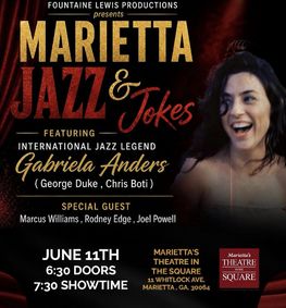 Marietta Jazz and Jokes show poster