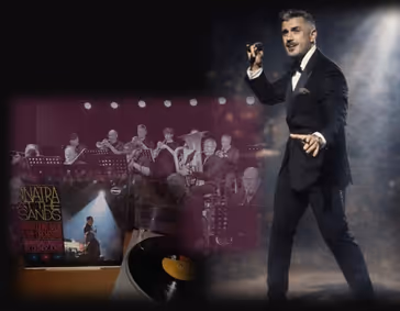 Bobby Fox sings SINATRA at the SANDS show poster