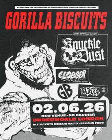 GORILLA BISCUITS at The Underworld - London // Venue Change show poster