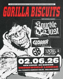 GORILLA BISCUITS at The Underworld - London // Venue Change