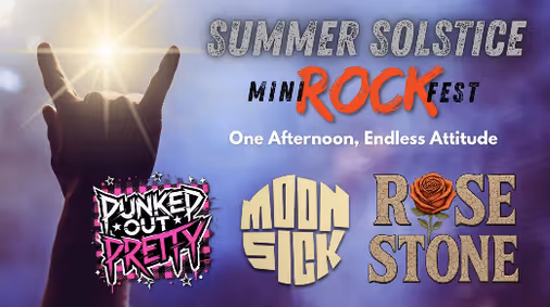 Summer Solstice Mini Rock Fest show poster