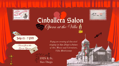 July Cinballera Salon - Scenes from the Great Operas show poster