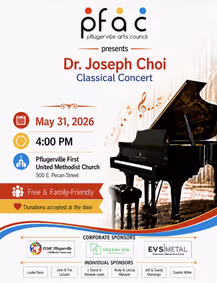 Classical concert featuring Dr. Joseph Choi show poster