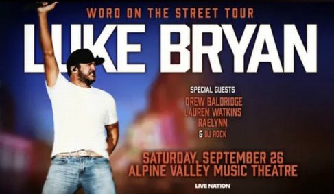 Luke Bryan show poster