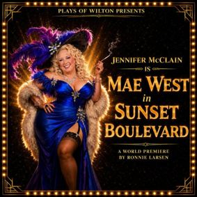 Mae West in Sunset Boulevard show poster