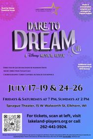 Disney's Dare to Dream Jr show poster