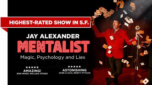 An Evening with a Mentalist: Jay Alexander's Mind Tricks Live On 24 Jul to 26 Jul 2026