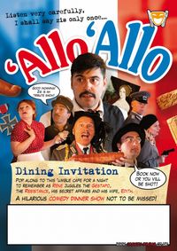 Allo Allo Dinner Show 18/07/2026 - Hitchin show poster