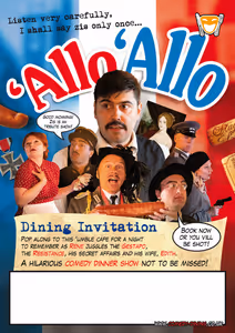 Allo Allo Dinner Show 18/07/2026 - Hitchin