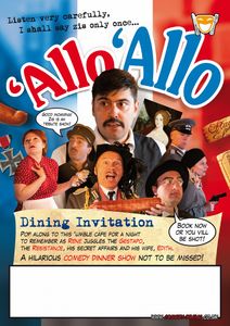 Allo Allo Dinner Show 28/08/2026