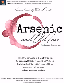 Arsenic and Old Lace show poster