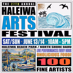 27TH ANNUAL HALEIWA ARTS FESTIVAL show poster