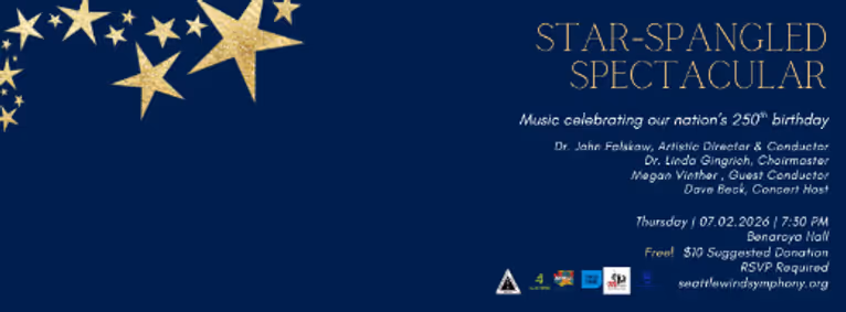 11th Annual Star-Spangled Spectacular: Seattle Wind Symphony show poster