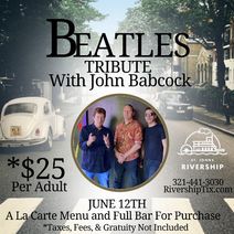 John BabC*CK Beatles Tribute Cruise Aboard the Barbara-Lee with St Johns Rivership Co in Sanford, FL