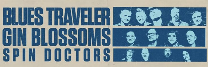 Blues Traveler, Gin Blossoms & Spin Doctors show poster