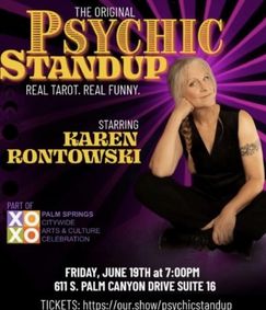 PSYCHIC STANDUP  KAREN RONTOWSKI show poster