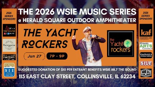 2026 WSIE Music Series w/Yacht Rockers – June 27, 7-9pm show poster