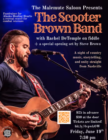 Scooter Brown Band Live at the Malemute show poster