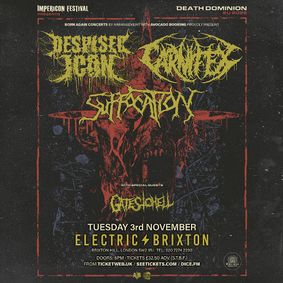 DESPISED ICON x CARNIFEX at Electric Brixton - London show poster