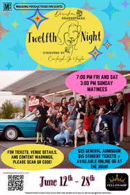 Drunken Shakespeare: Twelfth Night show poster