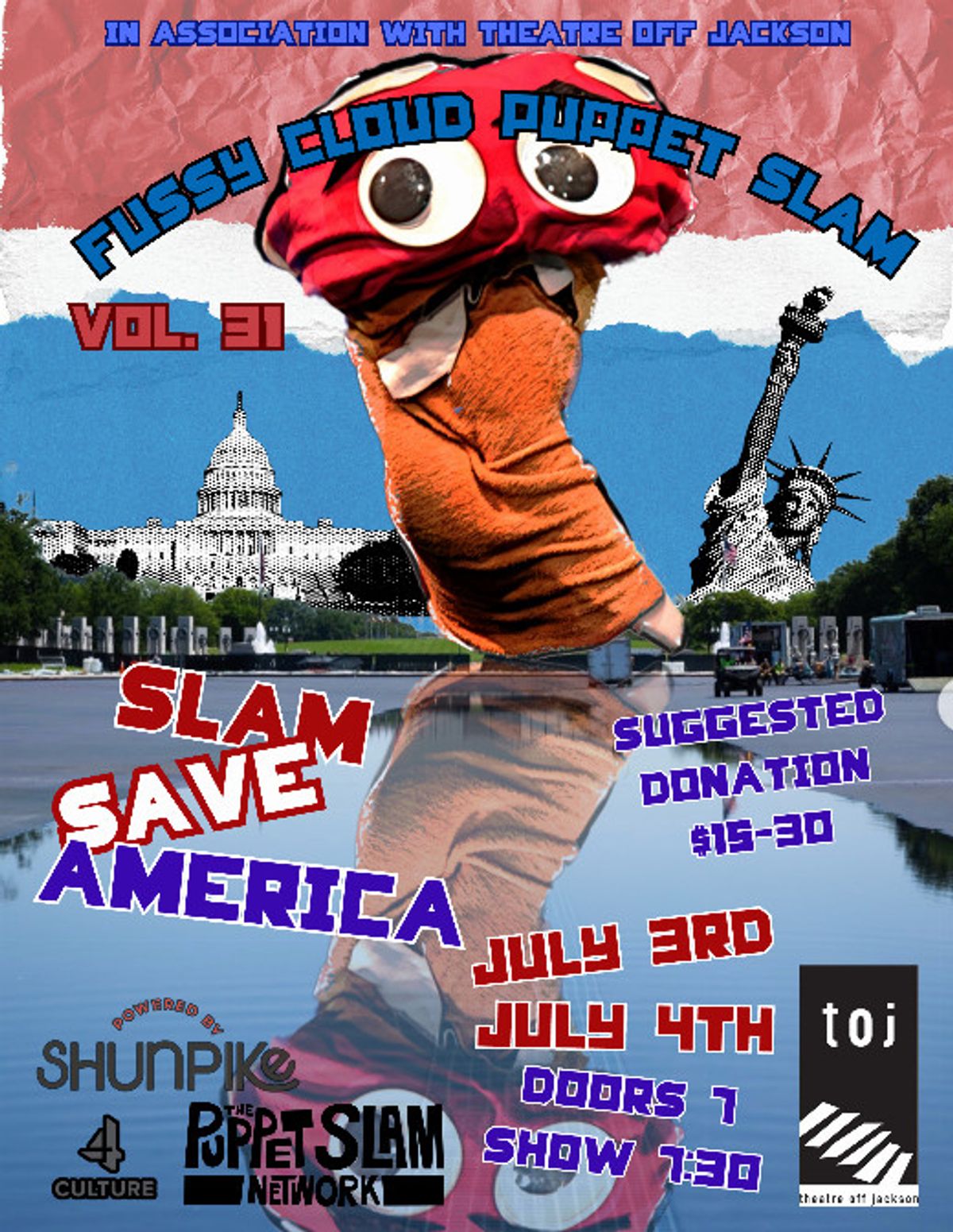 Fussy Cloud Puppet Slam Volume 31: Slam Save America