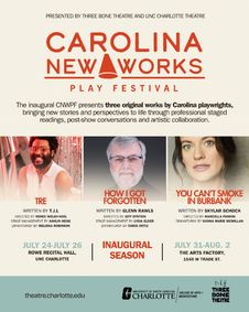 Carolina New Works Play Festival show poster