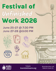 Festival of Unfinished Work 2026 show poster