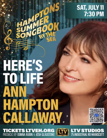 Ann Hampton Callaway - Here's to Life show poster