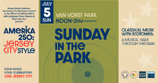 America 250: Jersey City Style! Sunday In The Park with The Ecotones at Van Vorst Park Sun July 5th in New Jersey