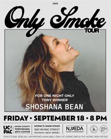 Shoshana Bean Only Smoke Tour show poster